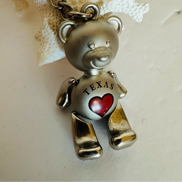 Texas Teddy Bear/ Bag Charm, key chain ❤️ - Picture 2 of 6